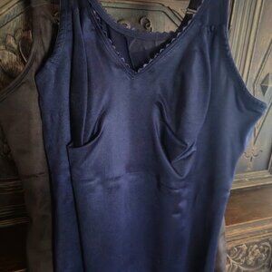 Ruby Ribbon Sheer Cami in Bluish/Purple.  EUC.  Only worn a few times.
